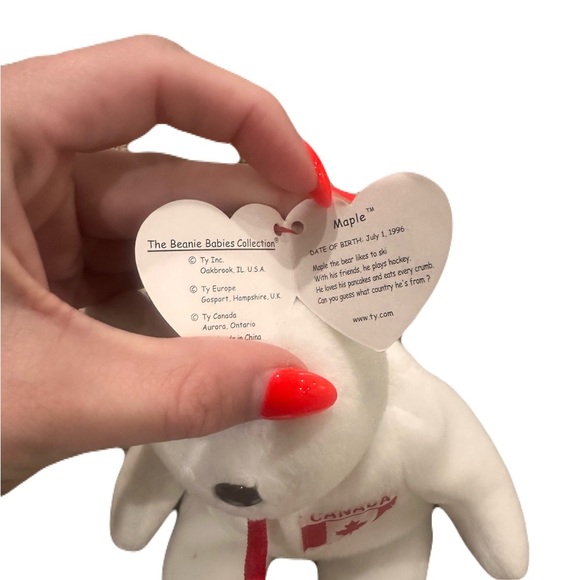 Vintage Ty Maple Beanie Bear - Picture 4 of 5